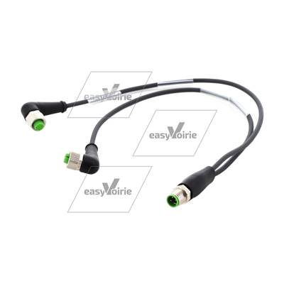 Y CABLAGE M12 1M+2F COUD CABLE LG 0.2 ML - FAUN*