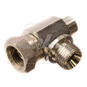 Tee - 3/8 x 1/2 x 1/2 BSP M/Swivel F/M - JOHNSTON*
