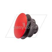 TETE DE BOUTON POUSSOIR ROUGE ARRET - FAUN*