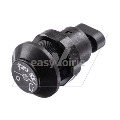 BOUTON POUSSOIR FCS NOIR 1 CONTACT +1 LEDVERTE AMP - FAUN*