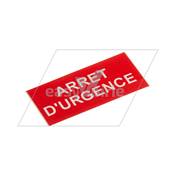 ETIQUETTE ARRÊT D'URGENCE FRANCAIS*