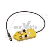 REPARTITEUR ENTREE M12 MALE 4 SORTIES M12 FEMELLE - FAUN*