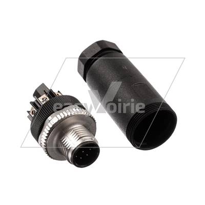 CONNECTEUR MALE M12 8PTS A CABLER