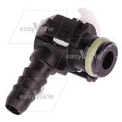 RACCORD COUDE POUR TUYAU GASOIL 8MM - RAVO*