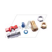 BOUTON POUSSOIR NOIR 1 CONTACT+ 1LED VERTE BUS CAN - FAUN*