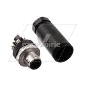 CONNECTEUR MALE M12 8PTS A CABLER