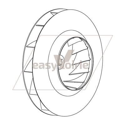 TURBINE 13 PALES D: 100 d: 55 h: 25 - BUCHER*