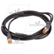 RALLONGE M12 FEM DROITE - 3M - MAL DROITE  5P*