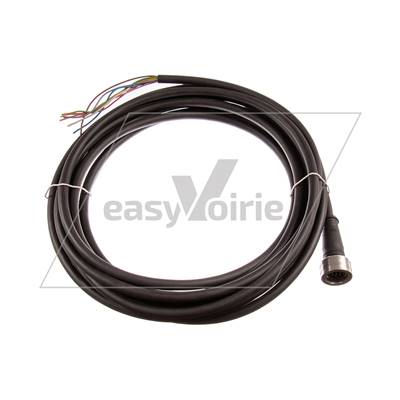 CONNECTEUR MALE M12 8P COULEUR 5M
