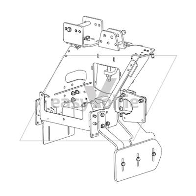 CADRE PORTEUR HOTTE ASPI AVEC SABOT ET FIXATION - BUCHER*