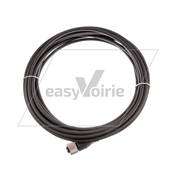 CONNECTEUR DROIT M12 FEM 4PTS L 5M