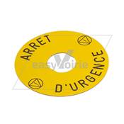 ETIQUETTE ARRET D'URGENCE - ZOELLER*