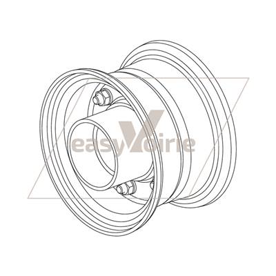 JANTE ROUE DE BUSE COMPLETE SANS PNEU - BUCHER*