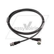 PROL MALE M12 4P 2M DC PVC COUDE COTE DETECT PB*- 