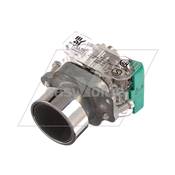 BOUTON POUSSOIR NOIR A COLLERETTE