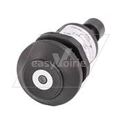 BOUTON POUSSOIR NOIRLOGO BLANC 1 CONTACT 1 LED FCS AMP-JP- FAUN*