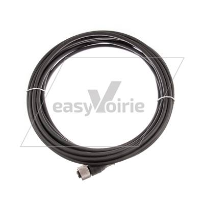 CONNECTEUR DROIT M12 FEM 4PTS L 5M