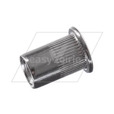 RIVET EN ACIER TETE PLATE FILETE M8*