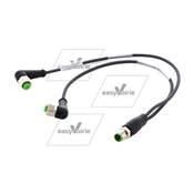 Y CABLAGE M12 1M+2F COUD CABLE LG 0.2 ML - FAUN*